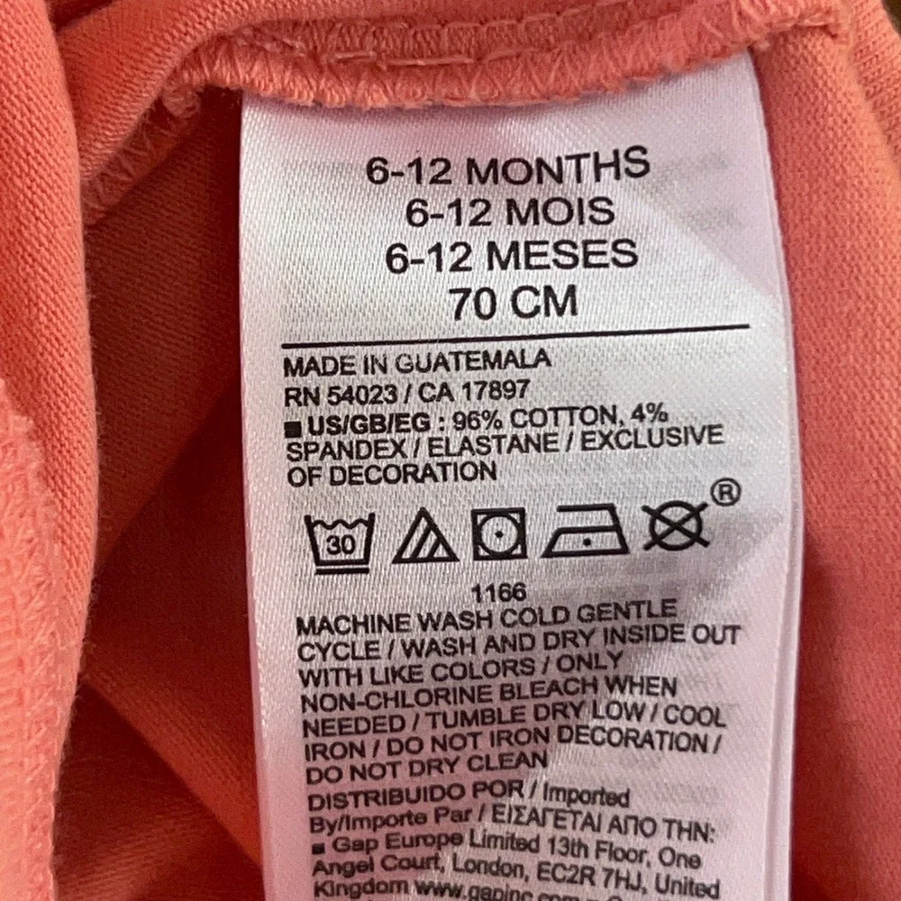Carters Gap Baby Girls 6M Coral Pink Cotton Elastic Waist Bundle Shorts New